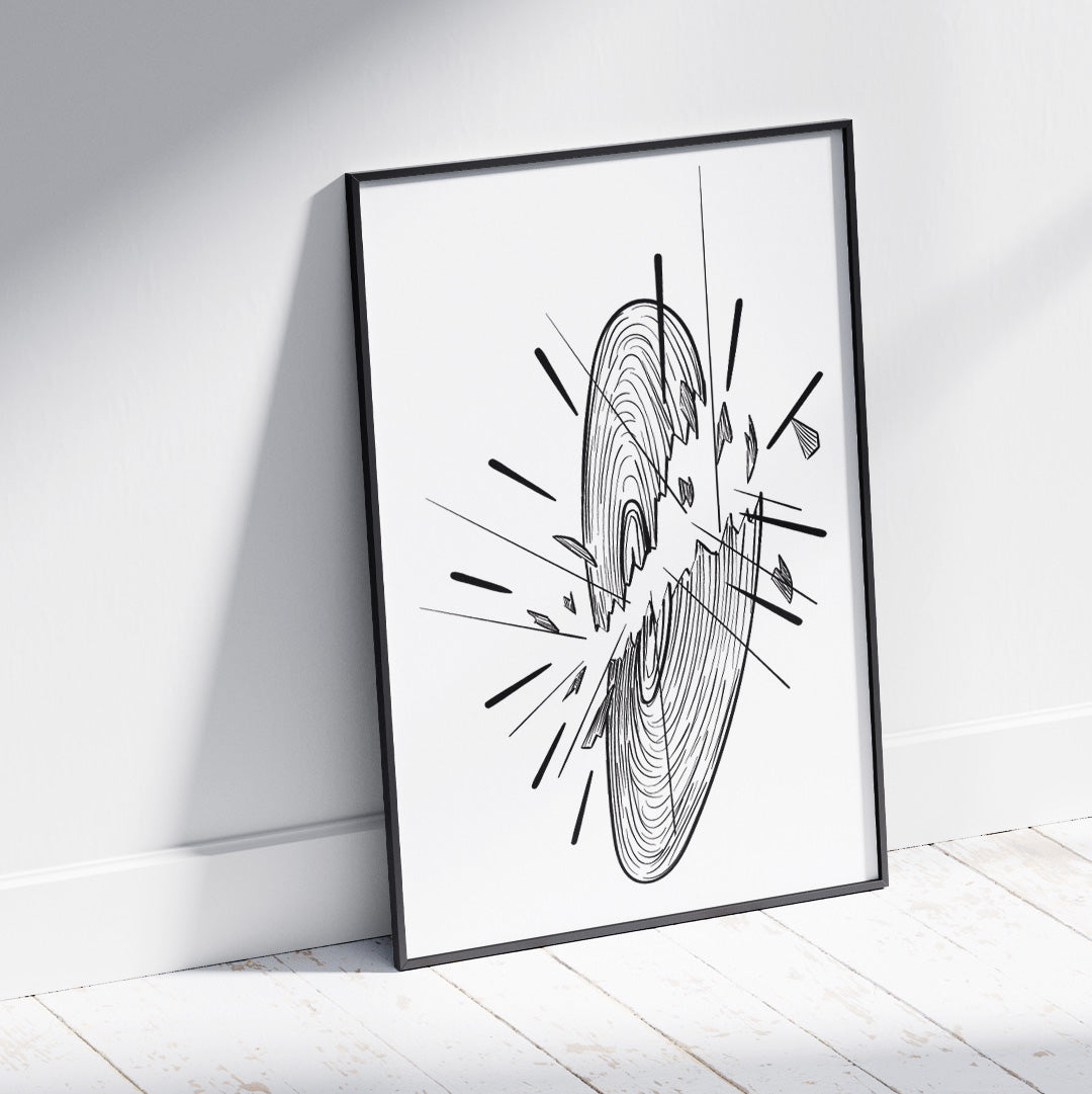 Broken Vinyl | White
