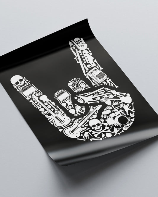 Metal Hand Equipment Print