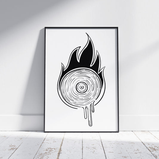 Vinyl Flame | White