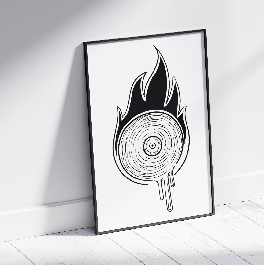 Vinyl Flame | White