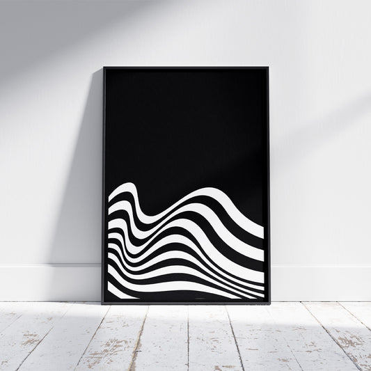 Wavy Lines | V2 | Black and White