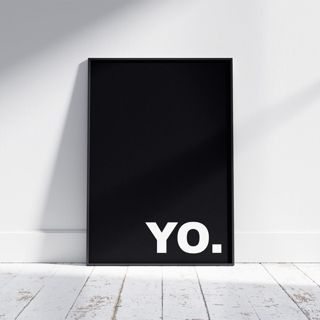 "Yo" Poster | Short | Black