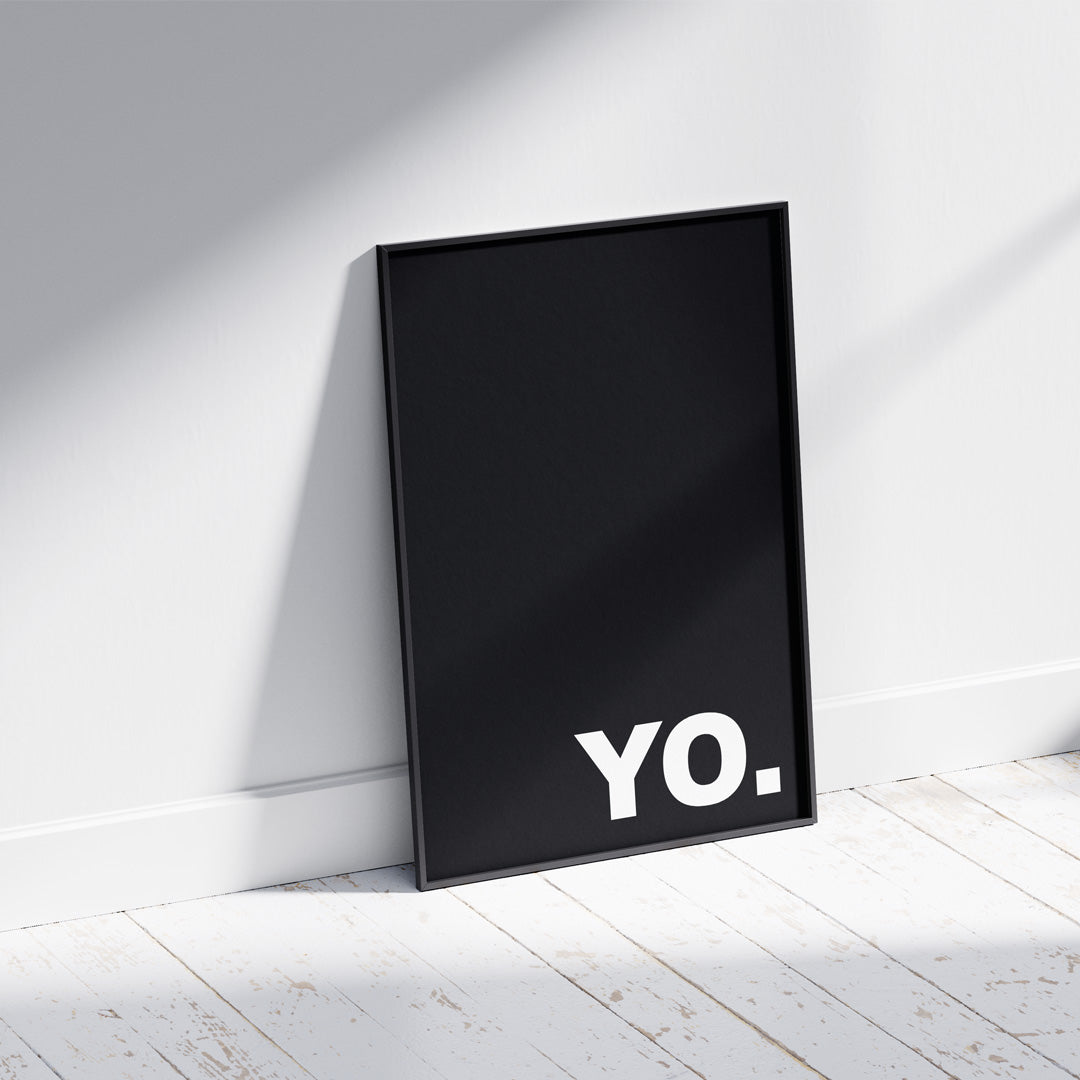 "Yo" Poster | Short | Black